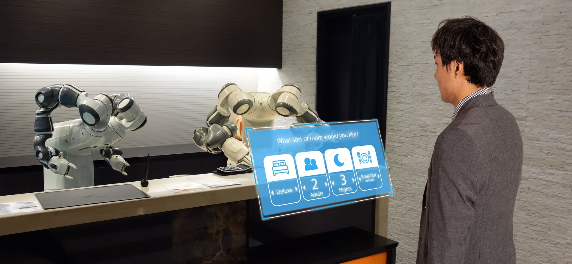 AI receptionist concept